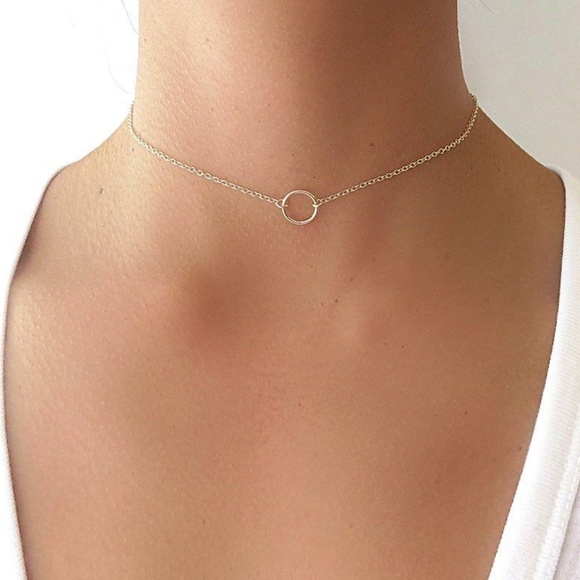 Silver Karma Circle Choker - Picture 2 of 3